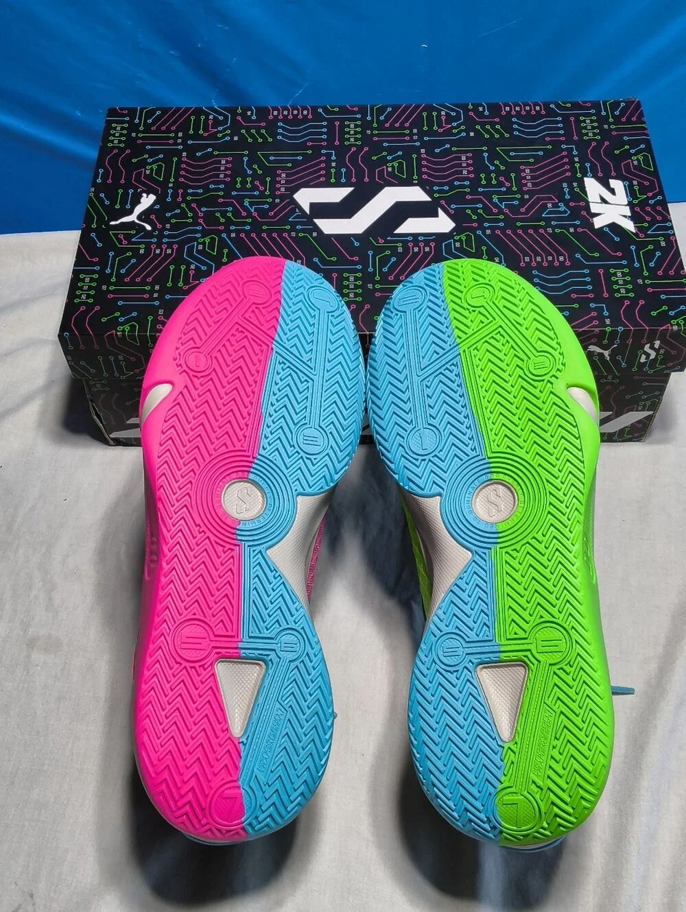 Puma Scoot Zeros II 2K Men's Size 12 Bright Aqua Basketball Shoes New In Box